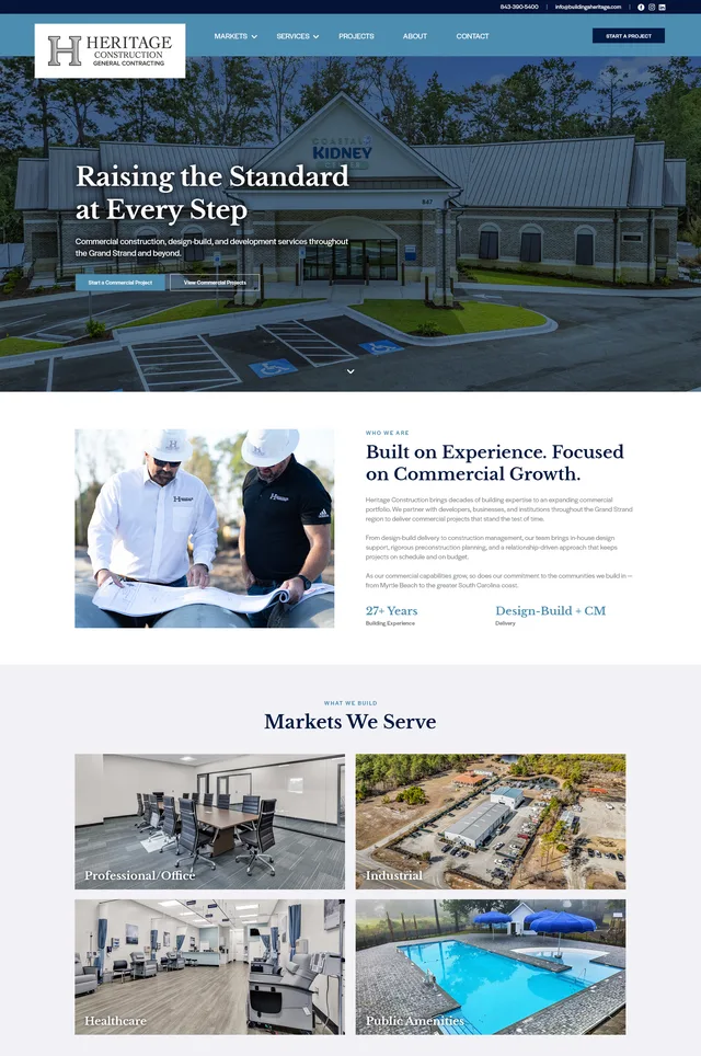 Heritage Construction Website